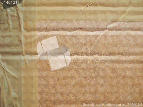 Image of Brown corrugated cardboard background