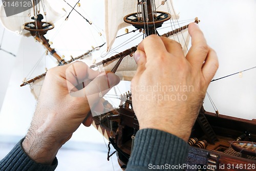 Image of Making wooden boat