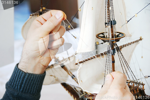 Image of Making wooden boat