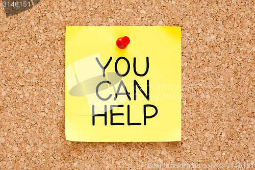 Image of You Can Help Sticky Note