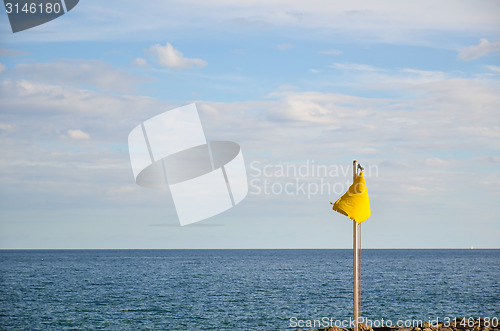 Image of Yellow warning flag