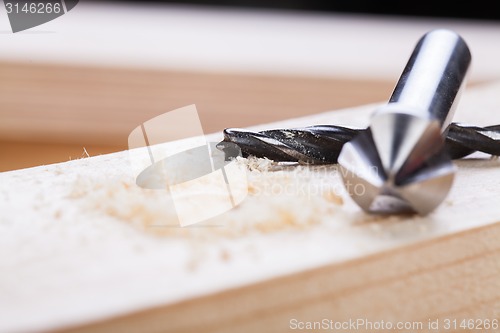 Image of Battery operated hand drill and bit