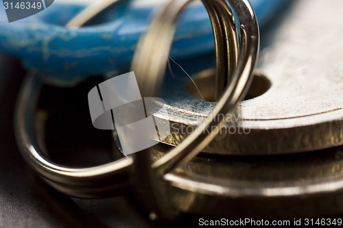 Image of Macro Shot of Keys on Top of the Table