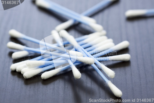 Image of Random pile of cotton ear buds