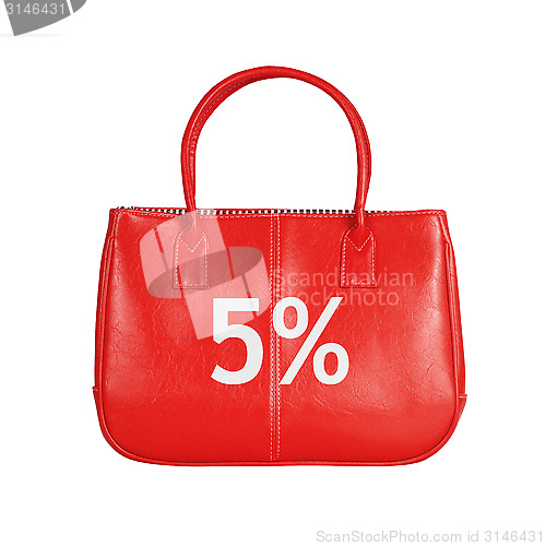 Image of Sale bag design element isolated on white