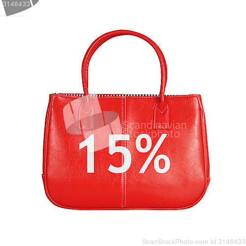 Image of Sale bag design element isolated on white