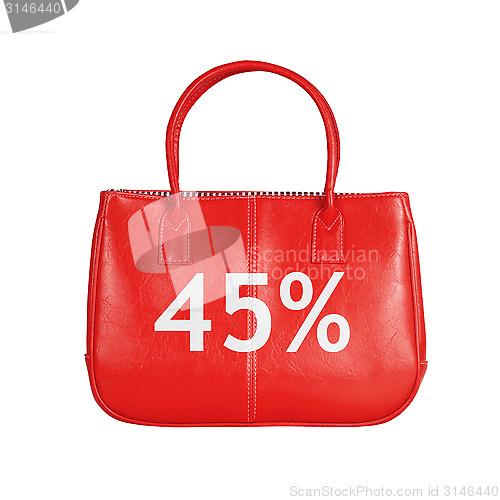 Image of Sale bag design element isolated on white