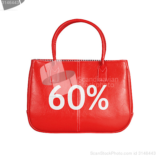 Image of Sale bag design element isolated on white