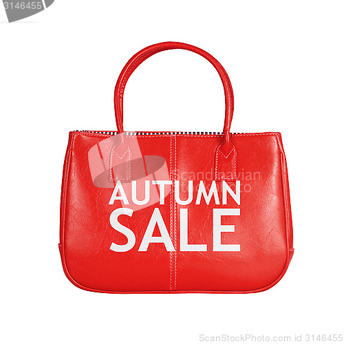 Image of Sale bag design element isolated on white