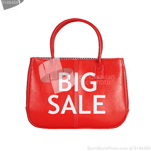 Image of Sale bag design element isolated on white