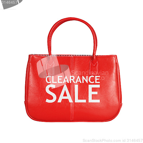 Image of Sale bag design element isolated on white