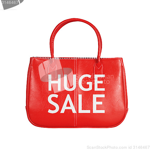 Image of Sale bag design element isolated on white