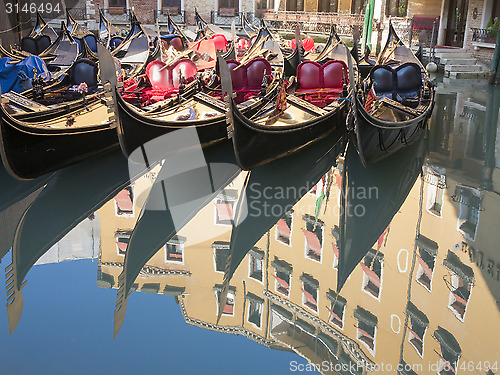 Image of Venice gondolas