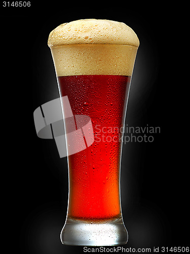 Image of glass of dark beer