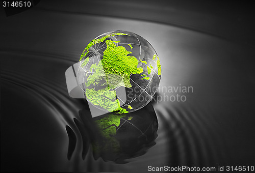 Image of Crystal earth ball