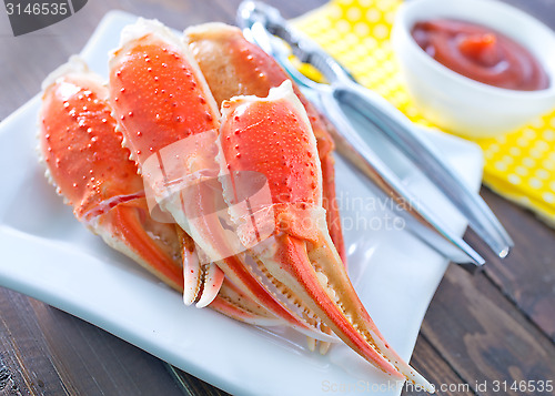 Image of boiled crab claws