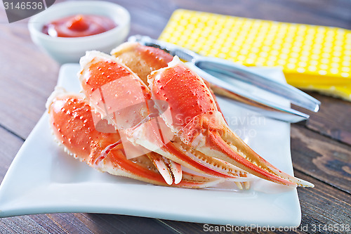 Image of boiled crab claws