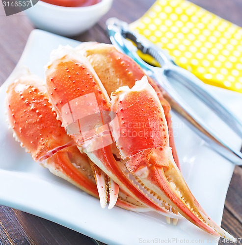 Image of boiled crab claws