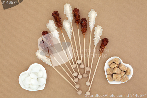 Image of Sugar Cubes and Crystal Lollipops