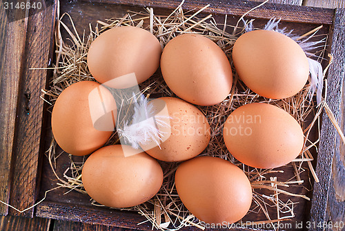 Image of raw eggs