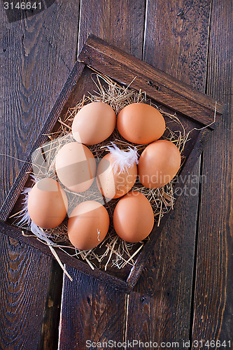 Image of raw eggs