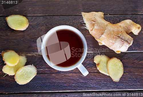 Image of tea with ginger