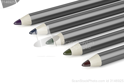 Image of Eye pencils with different colors