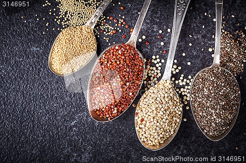 Image of various healthy seeds