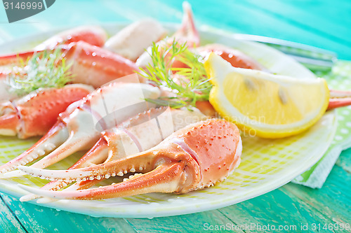 Image of boiled crab claws