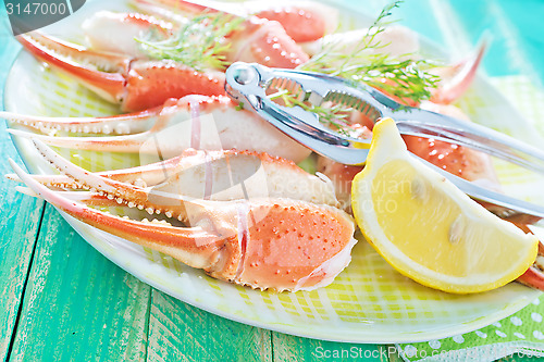 Image of boiled crab claws