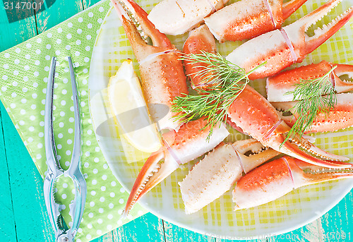 Image of boiled crab claws