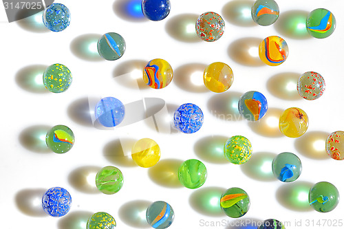 Image of Colorful Marbles