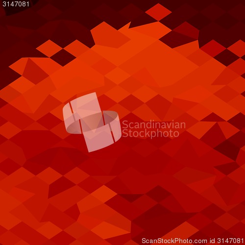 Image of Red Lava Abstract Low Polygon Background