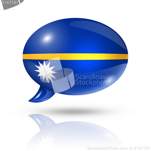 Image of Nauru flag speech bubble