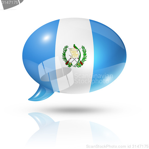 Image of Guatemalan flag speech bubble