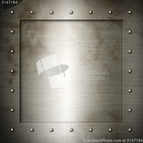 Image of Old brushed Steel frame