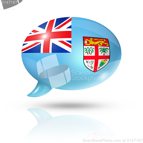 Image of Fijian flag speech bubble