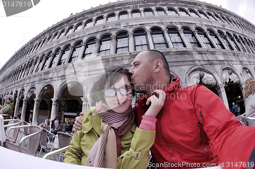 Image of happy couple in venice