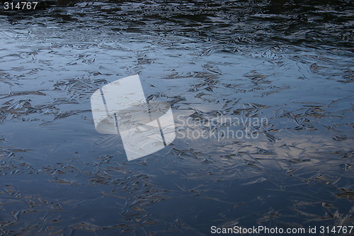 Image of lake getting frozen