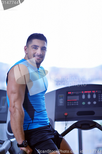 Image of man running on the treadmill