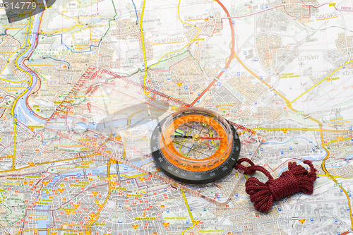 Image of Compass on a map