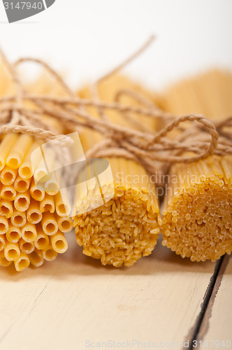 Image of bunch of Italian pasta type