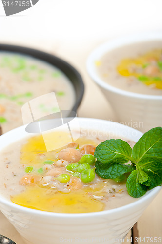Image of Hearty Middle Eastern Chickpea and Barley Soup