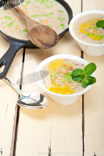 Image of Hearty Middle Eastern Chickpea and Barley Soup