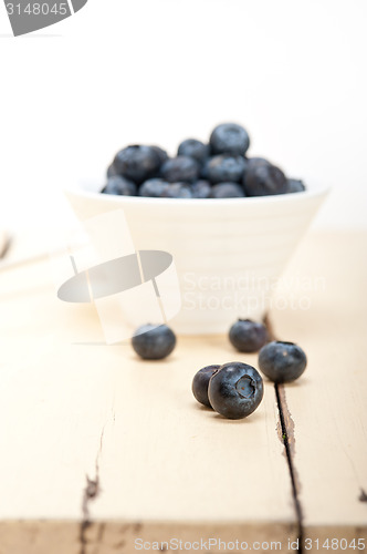 Image of fresh blueberry bowl