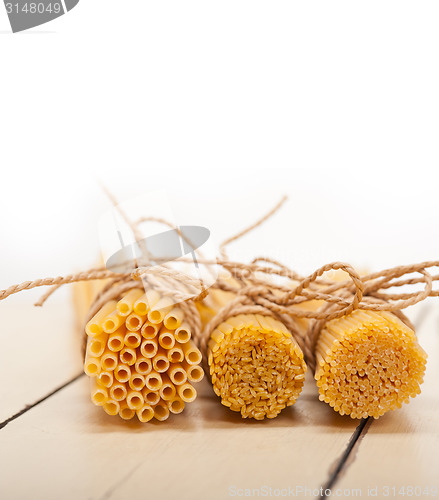 Image of bunch of Italian pasta type