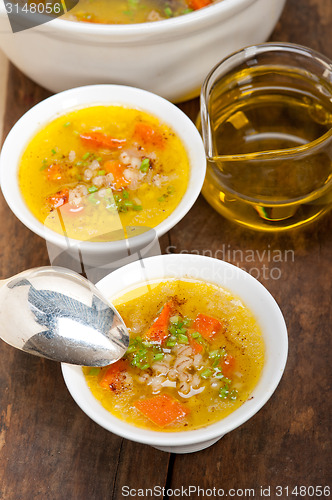 Image of Syrian barley broth soup Aleppo style