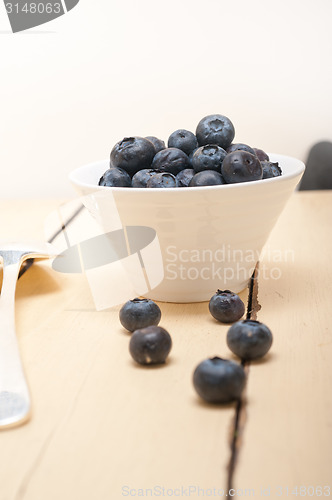 Image of fresh blueberry bowl
