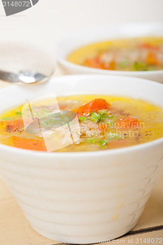 Image of Syrian barley broth soup Aleppo style