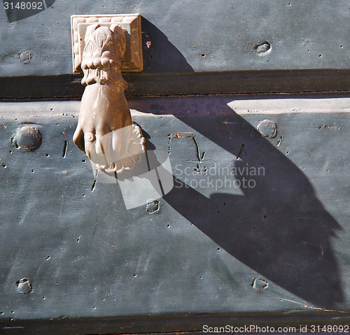 Image of abstract  house  door    italy  lombardy   hand